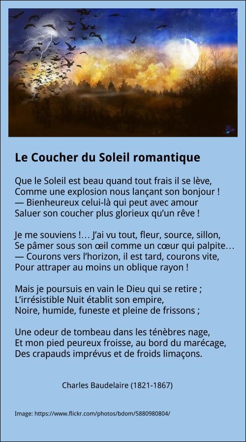 Le Coucher Du Soleil Romantique à La Française